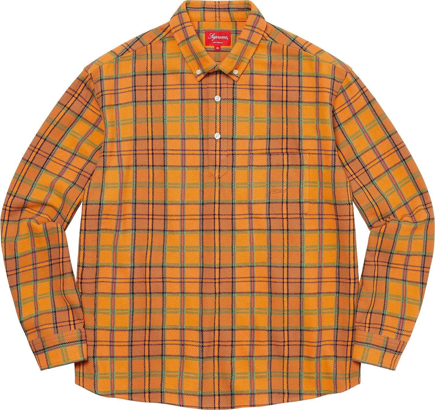 Pullover Plaid Flannel Shirt view 5